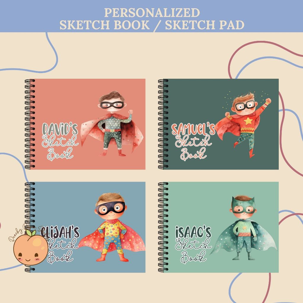 Personalized Sketchbook for Kids 