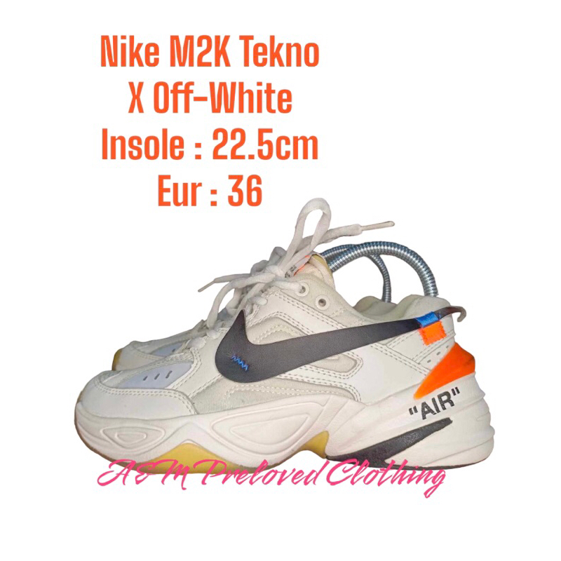 Nike m2k tekno on sale x off white