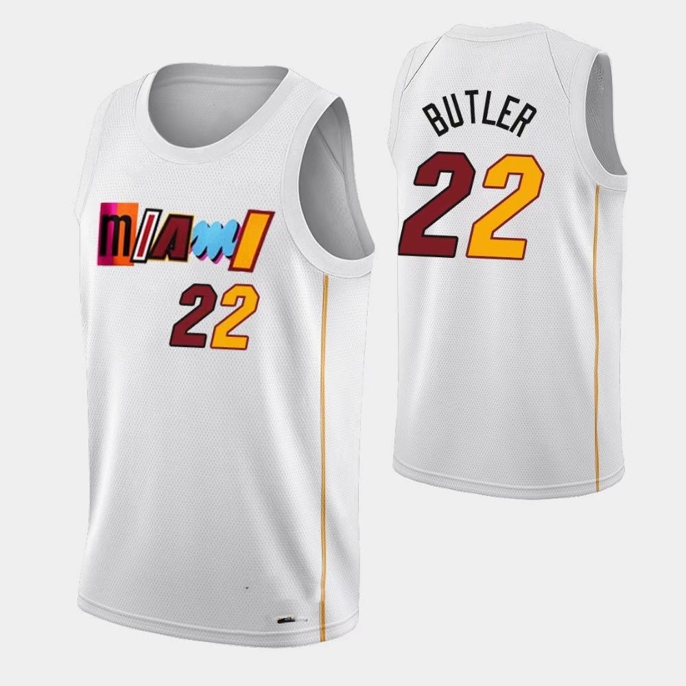 Heat No22 Jimmy Butler Blue Basketball Swingman City Edition 2019/20 Jersey