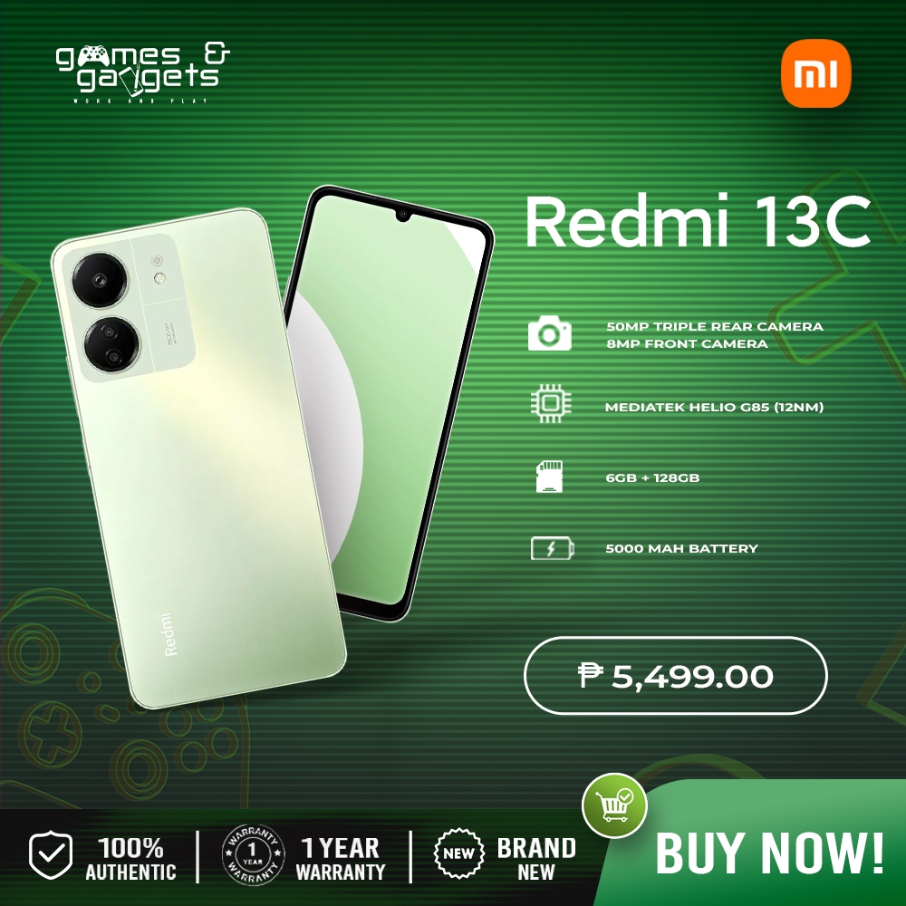 Xiaomi Redmi 13C Smartphone, 6GB+128GB / 8GB+256GB