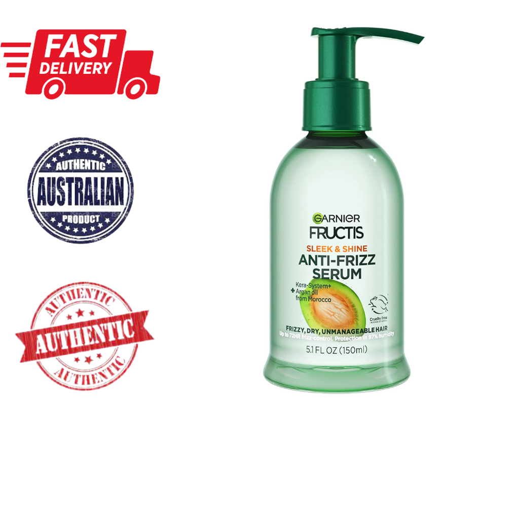 Garnier Fructis Frizz Control Hair Serum with Kera System Argan Oil, 5.1 fl  oz