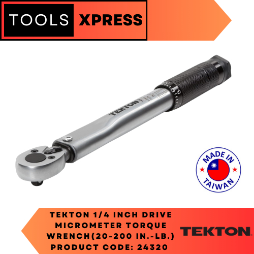 1/4 Inch Drive Dual-Direction Micrometer Torque Wrench