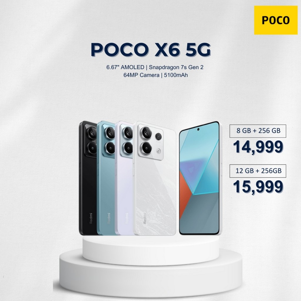 Poco X6 5G 8GB + 256GB / 12GB + 256 GB