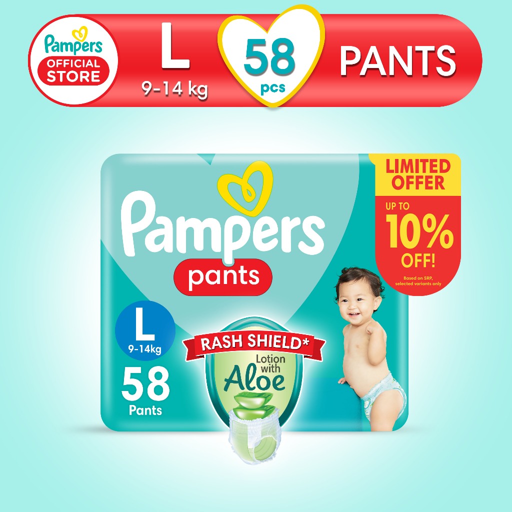 Pampers baby dry pants best sale large price