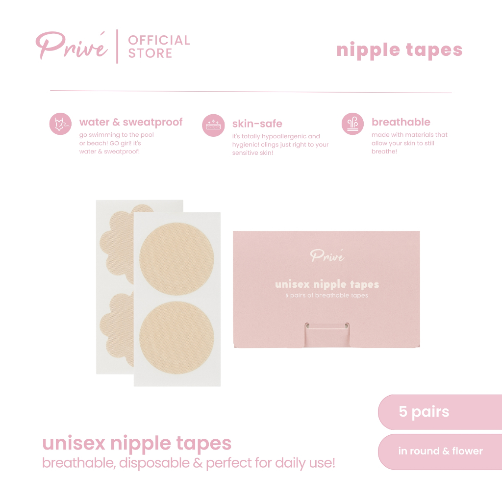 Disposable pairs of hypo allergenic nipple pasties – Elegant