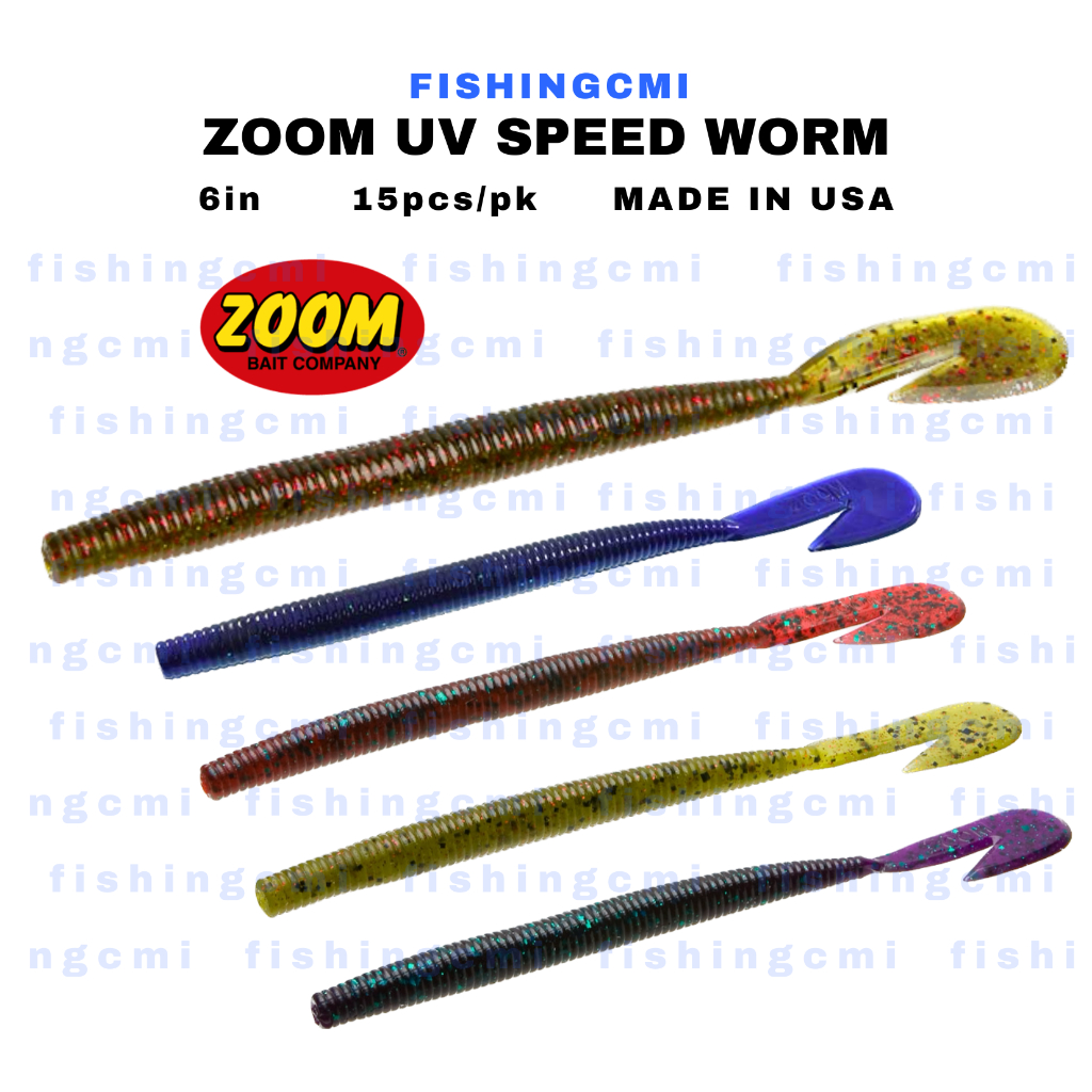 ZOOM U-VIBE SPEEDWORM fishing soft bait bass quality usa