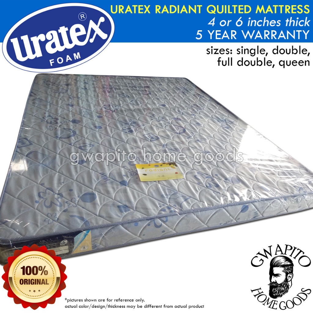 Uratex foam clearance double bed size