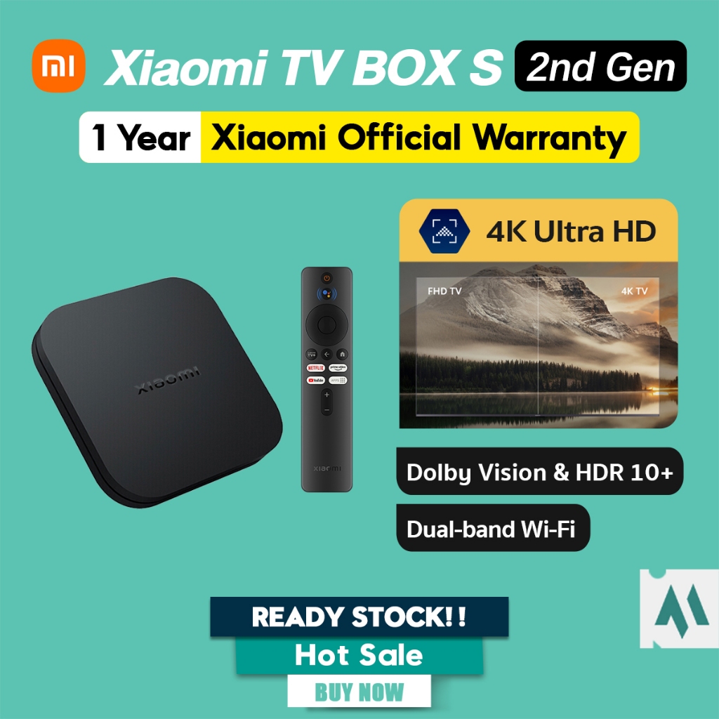 MI TV Box S 2nd-Gen (4K/Ultra HD) Streaming Media Player