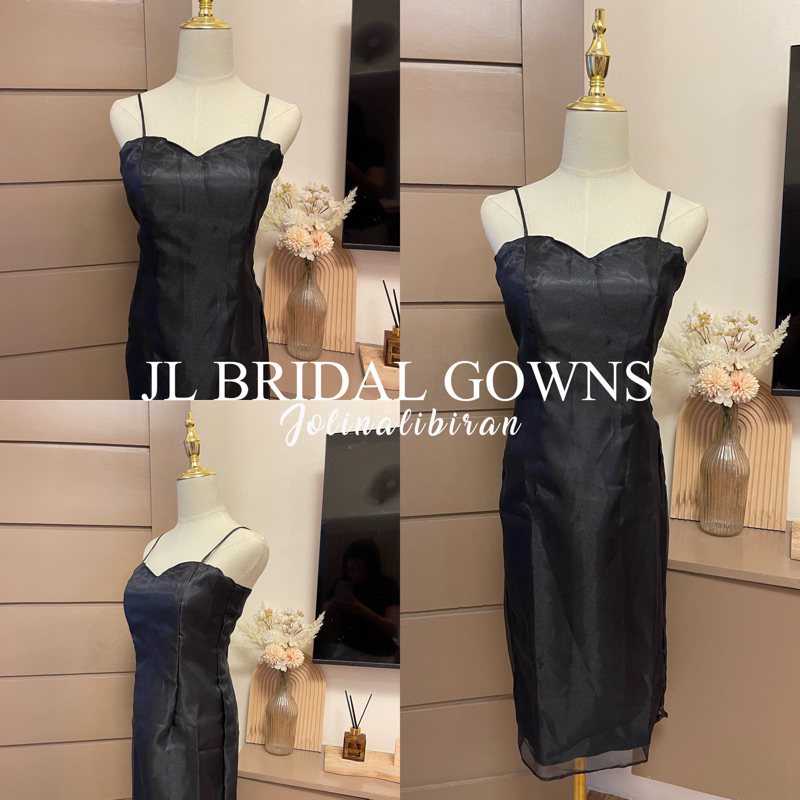 Filipiniana shop black dress