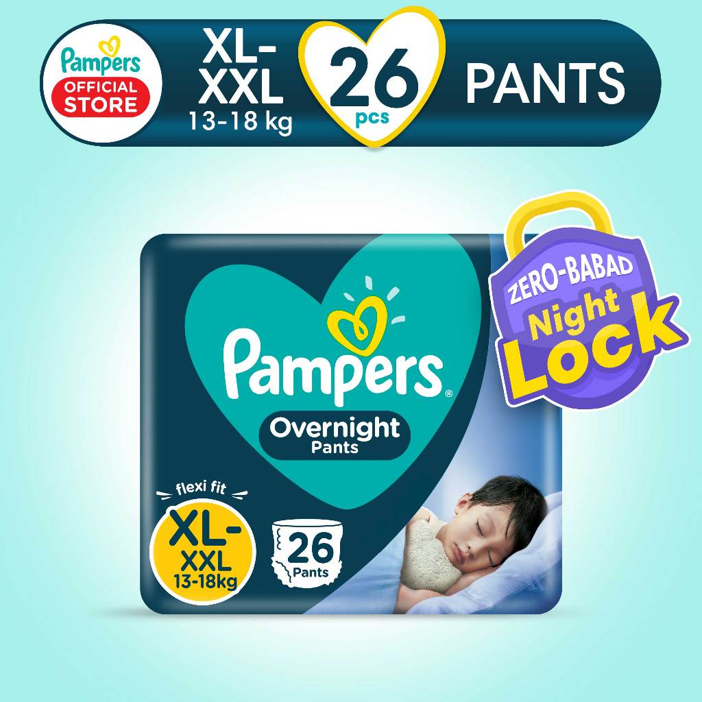 PAMPERS OVERNIGHT PANTS VALUE XL 26S