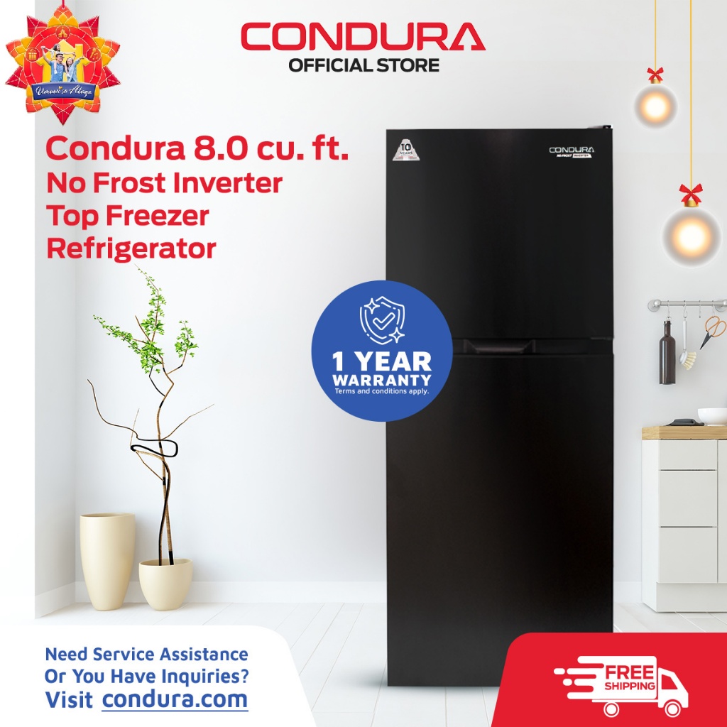 Condura 8 cu store ft freezer