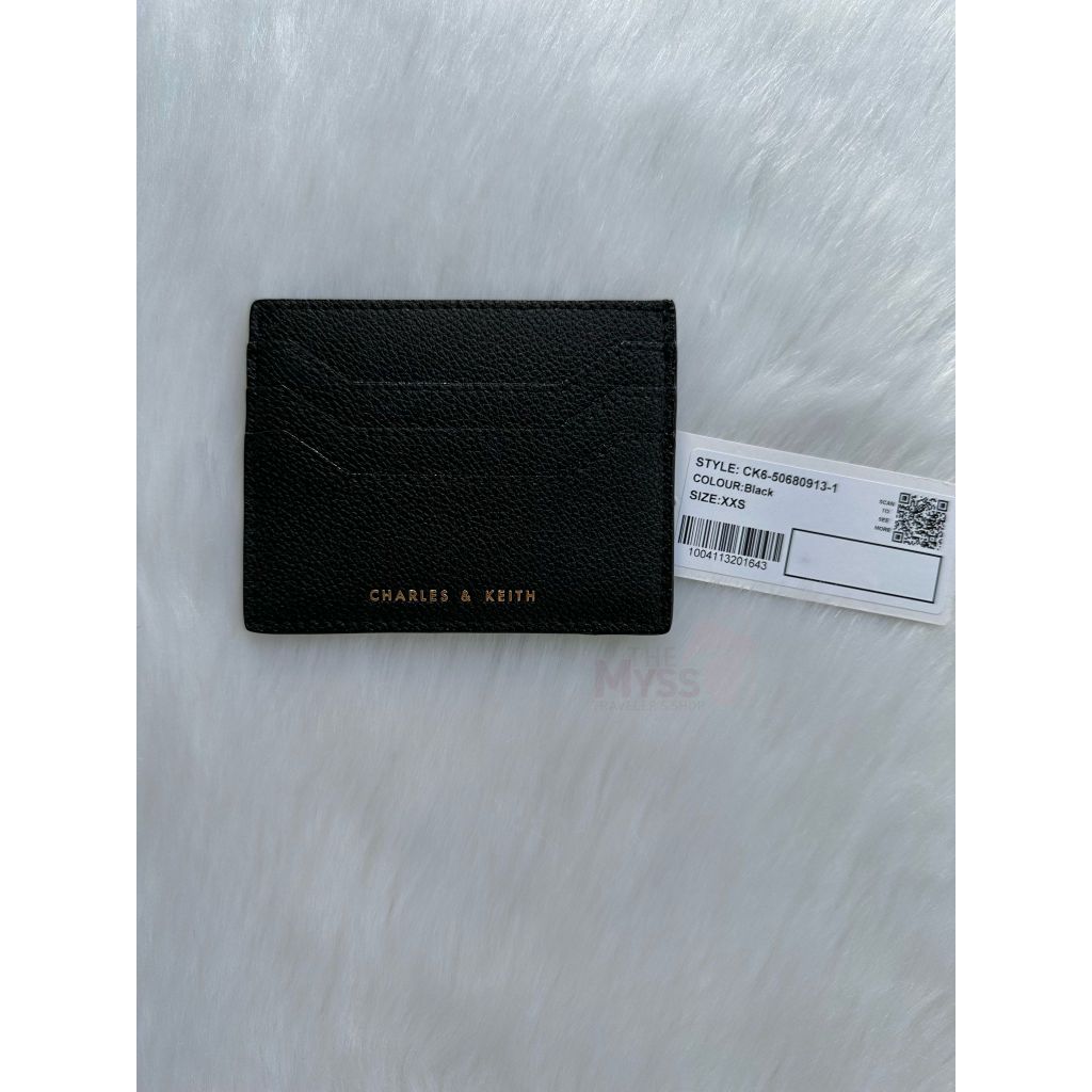 Geometric Multi-Slot Cardholder - Black