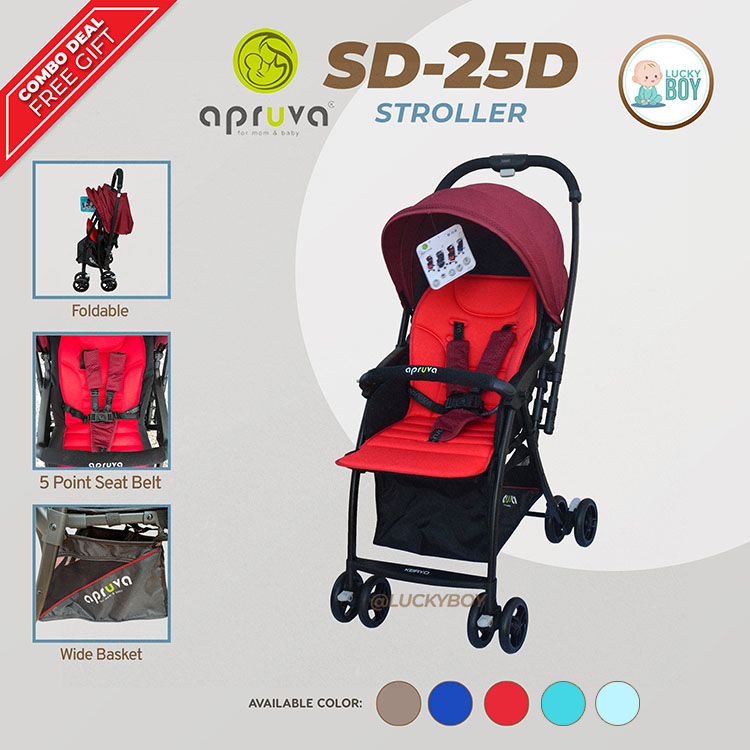 Apruva SD 25D Keiryo Red Stroller for Baby Shopee Philippines