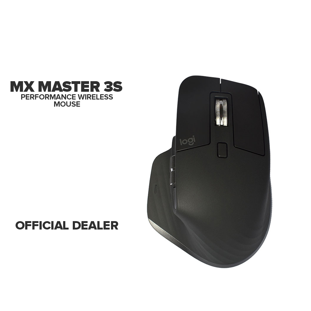 Logitech MX Master 3S Performance Wireless Mouse (Black)
