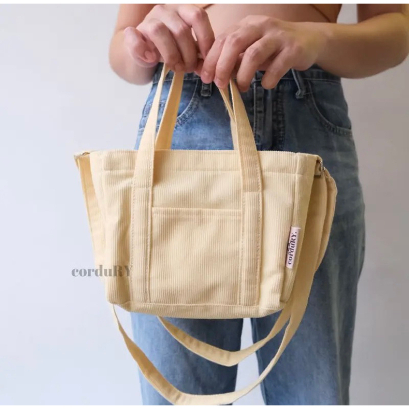 Micro Corduroy Sling Bag Shopee Philippines