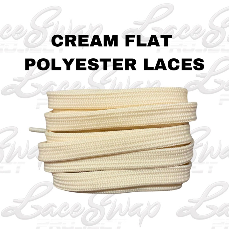 Cream cheap trainer laces