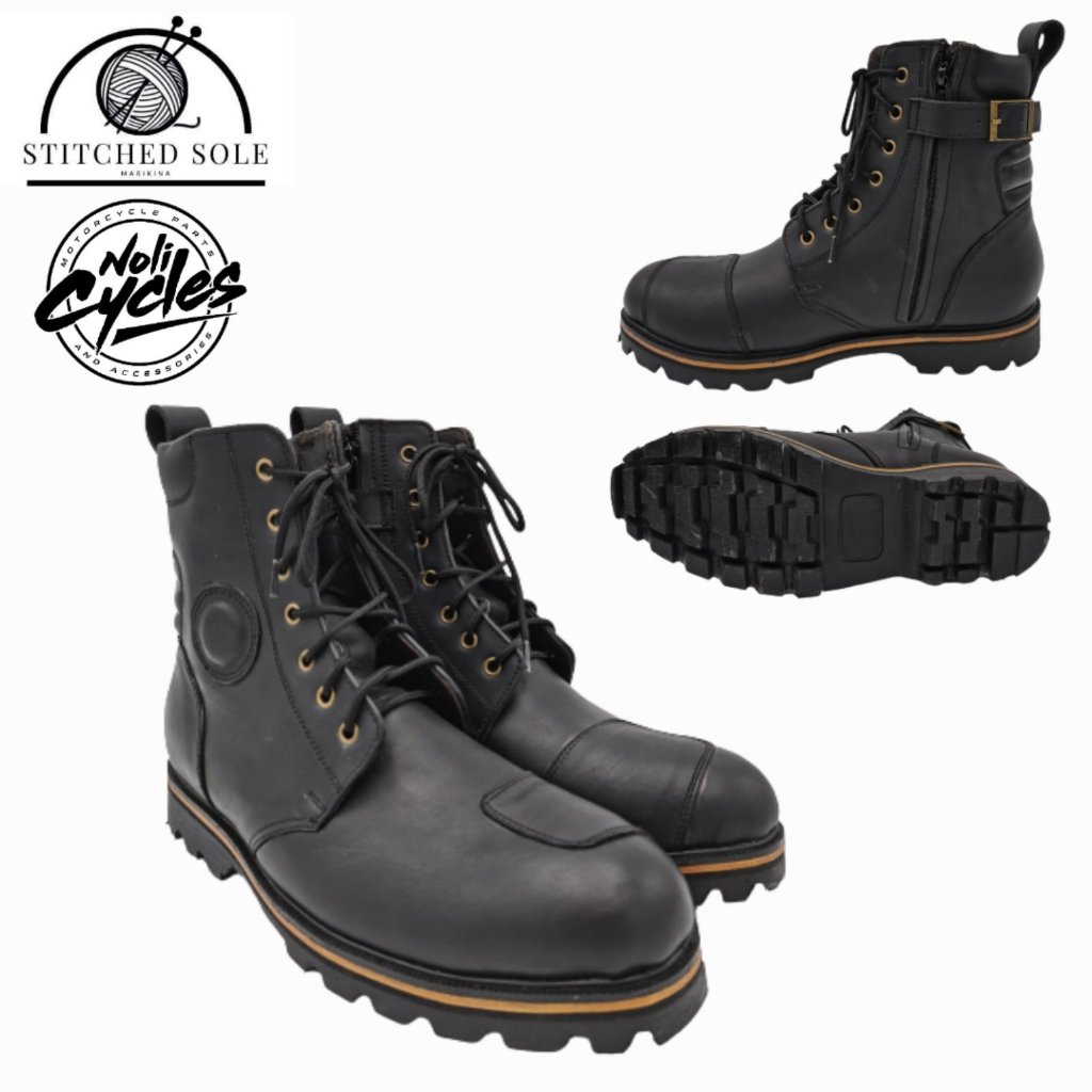 Stitched sole hot sale work boots