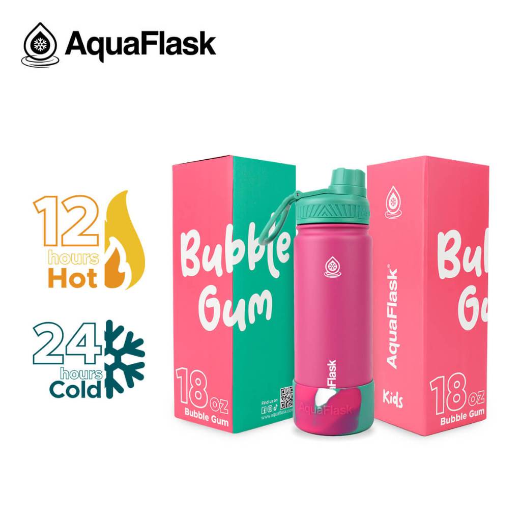 Aquaflask (18oz) Kids Collection Limited Edition with Silicon Boot 