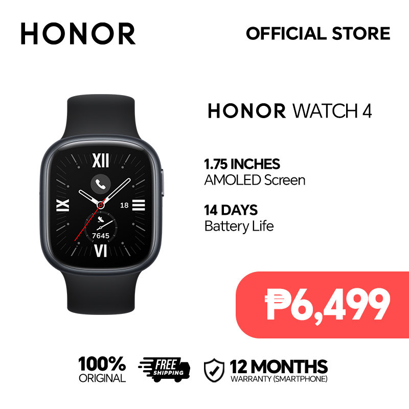 HONOR Watch 4 Smartwatch -1.75inch AMOLED , 14Days Long Battery