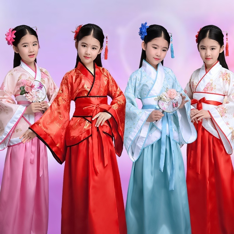 Children Hanfu Traditional Chinese Dance Costumes Stage Dress Dance Costume National Hanfu Shopee Philippines