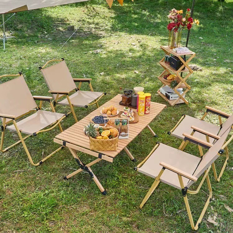 Camping chairs best sale and table