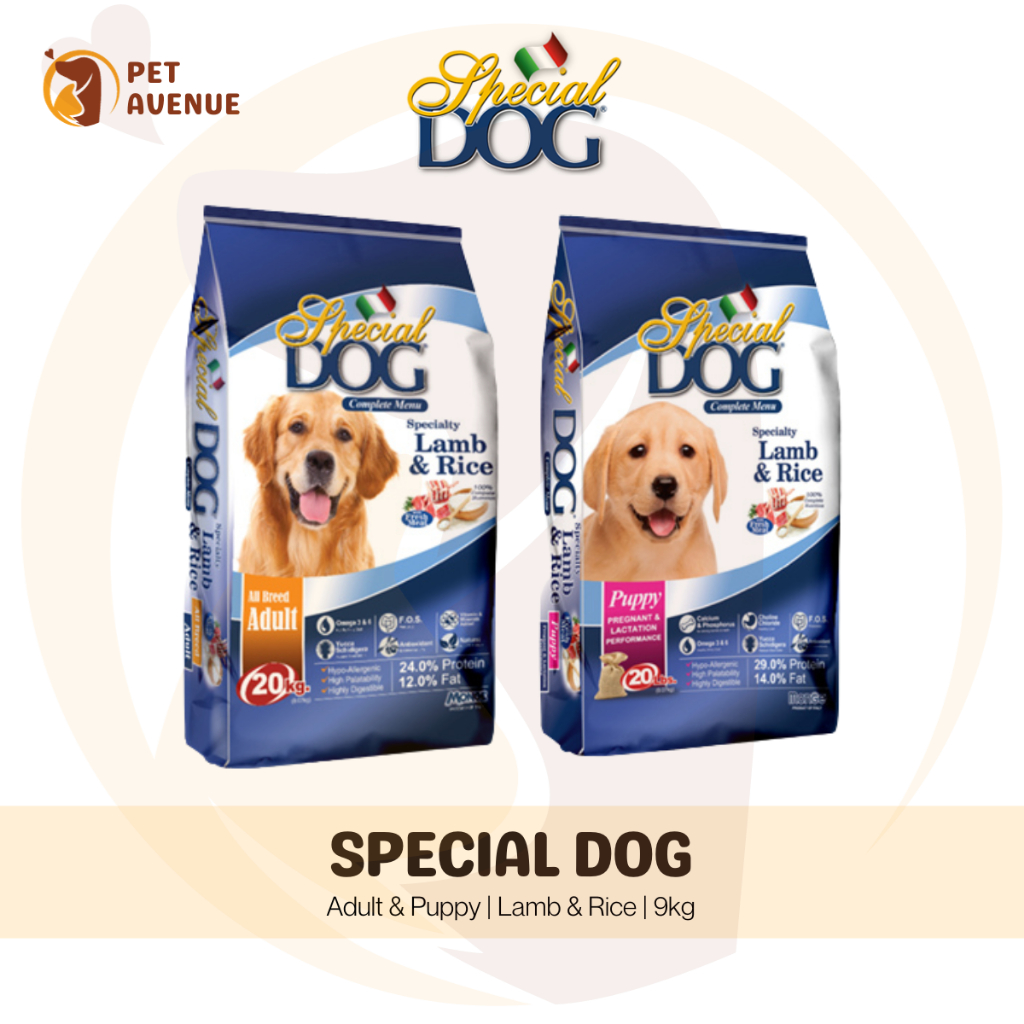 Special dog food sales puppy