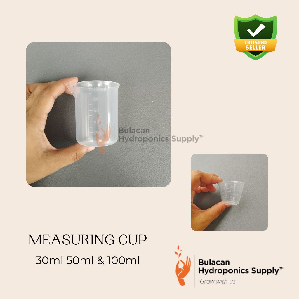 Plastic Measuring Cups - 5ml 30ml And 100ml