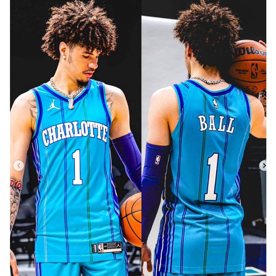 Nike Men's 2022-23 City Edition Charlotte Hornets LaMelo Ball #1