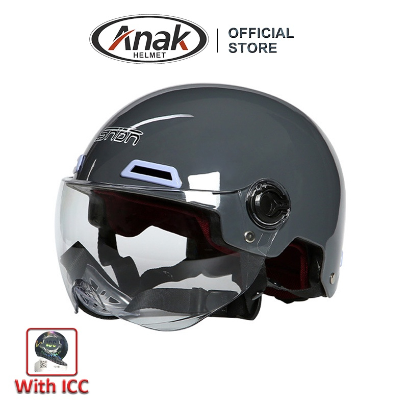 Half face helmet store with icc sticker