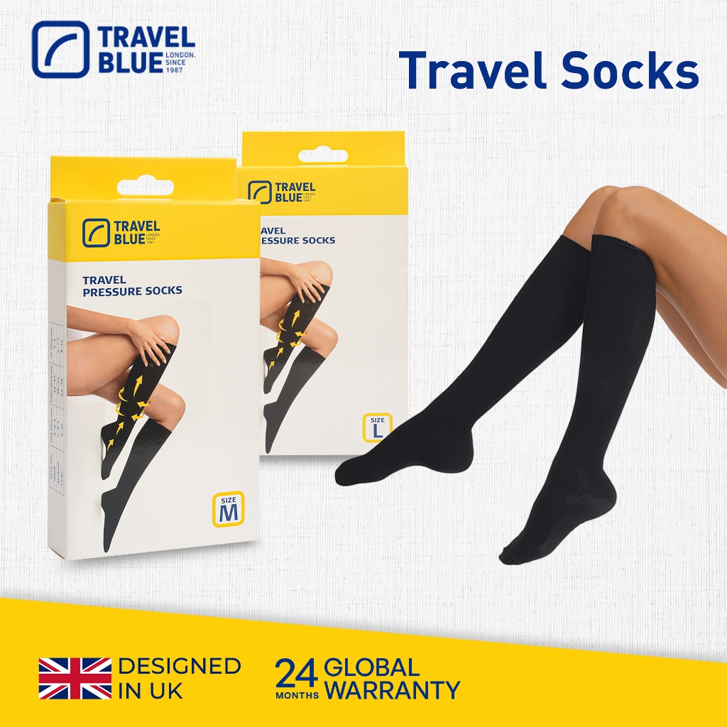 TRAVEL BLUE Travel Socks / Flight Socks / Compression Socks