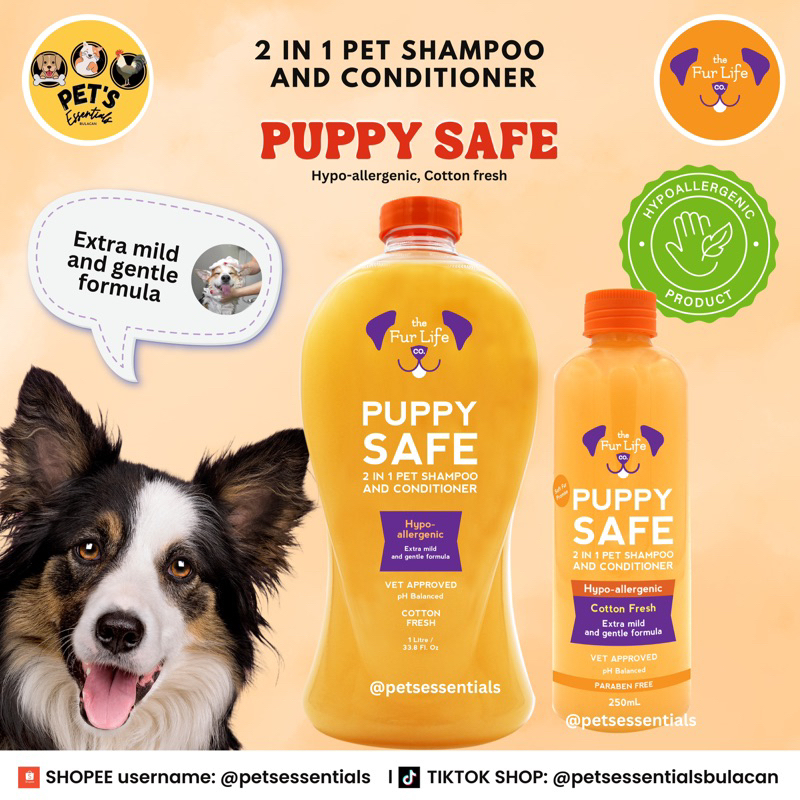 Is dog shampoo 2024 safe for puppies