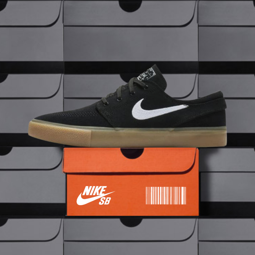 Janoski black hotsell white gum