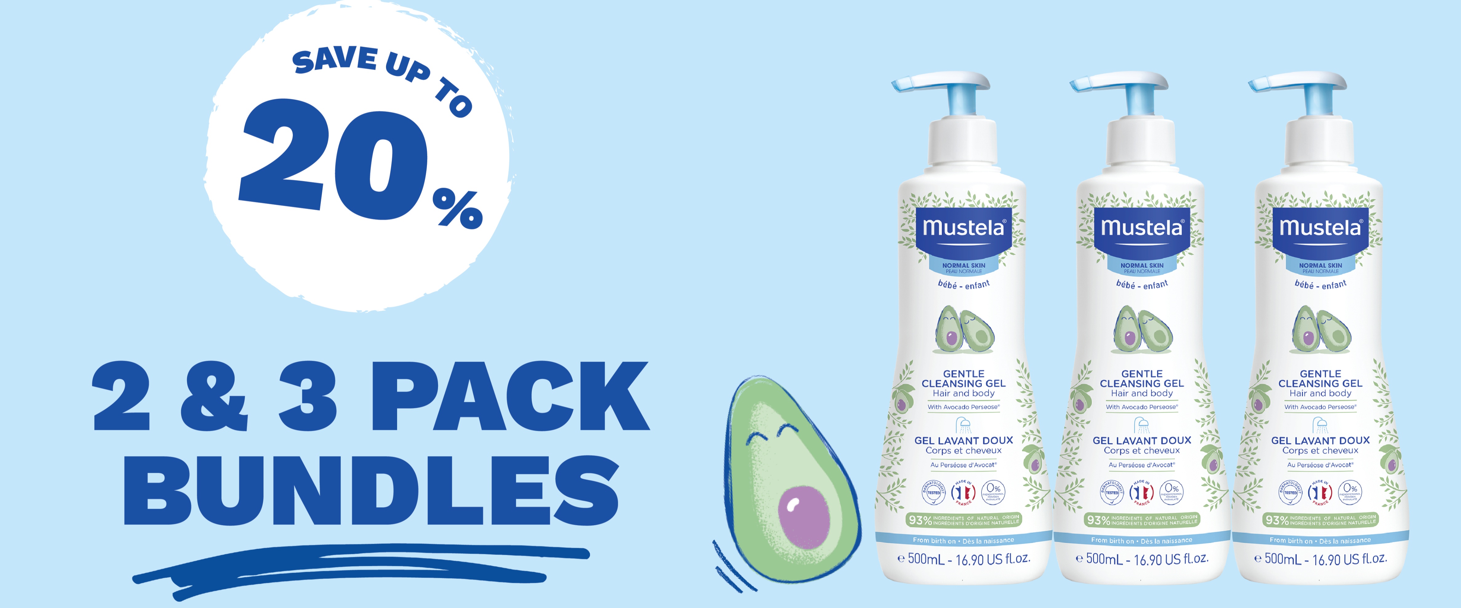 MUSTELA PACK AGUA COLONIA BEBE 3 X 200 ML