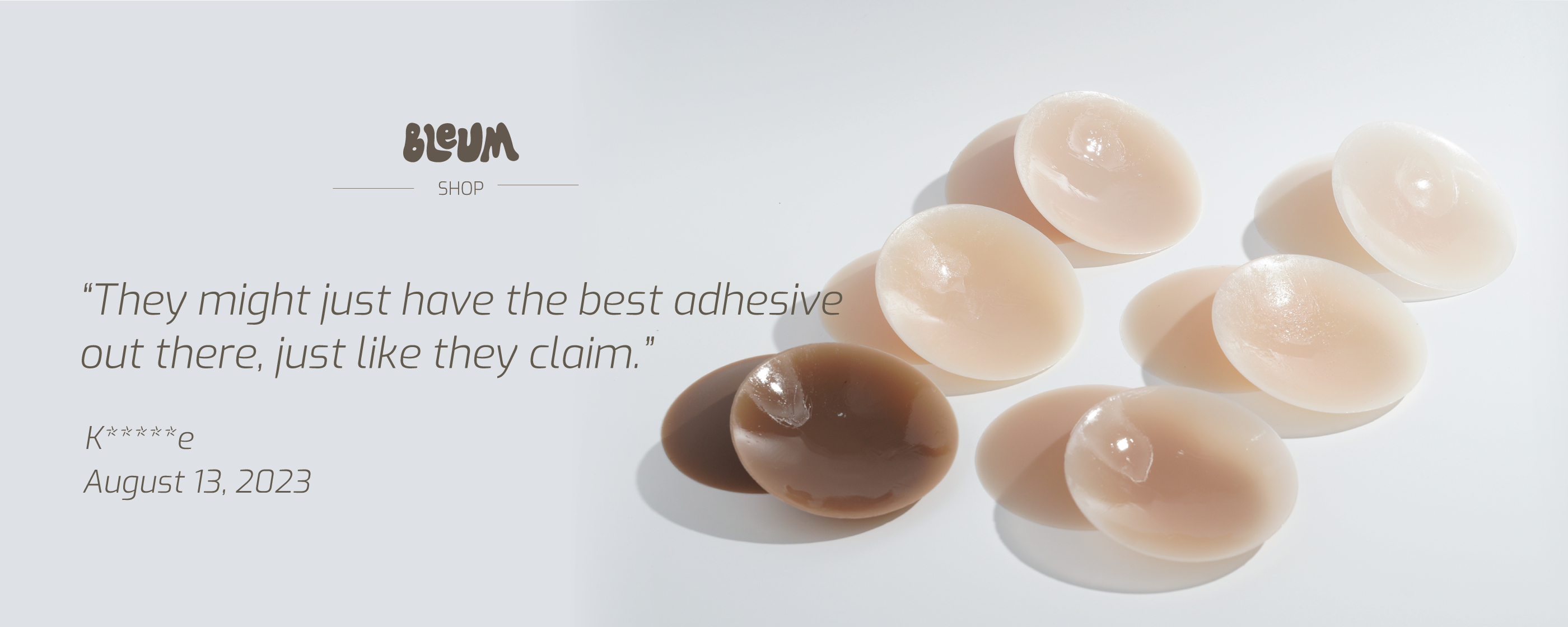 Bleum Covers Round Adhesive Nipple Cover in Clay