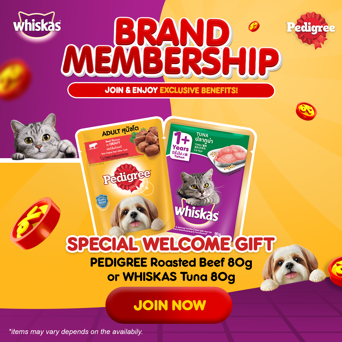 Whiskas pedigree outlet