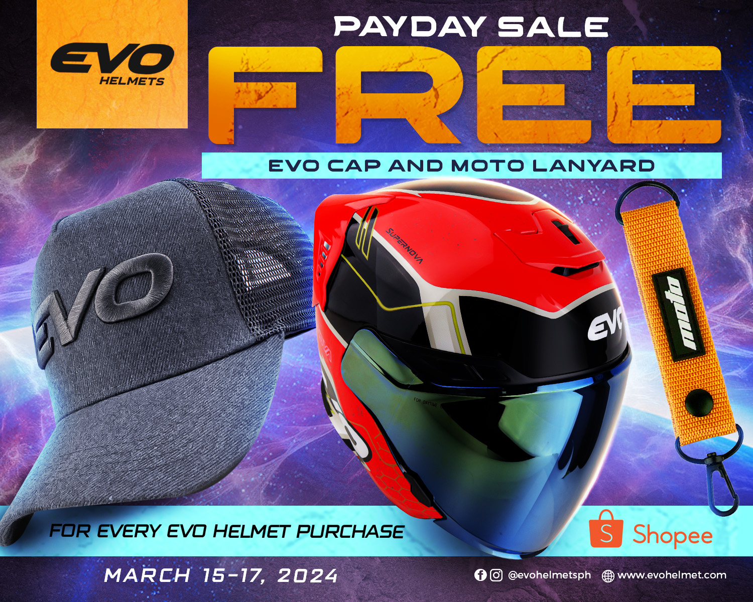 Shopee store helmet sale