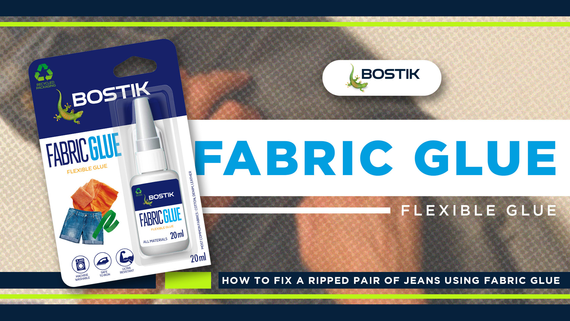 Bostik's Best Fabric Glue  Waterproof Fabric Glue for Clothes