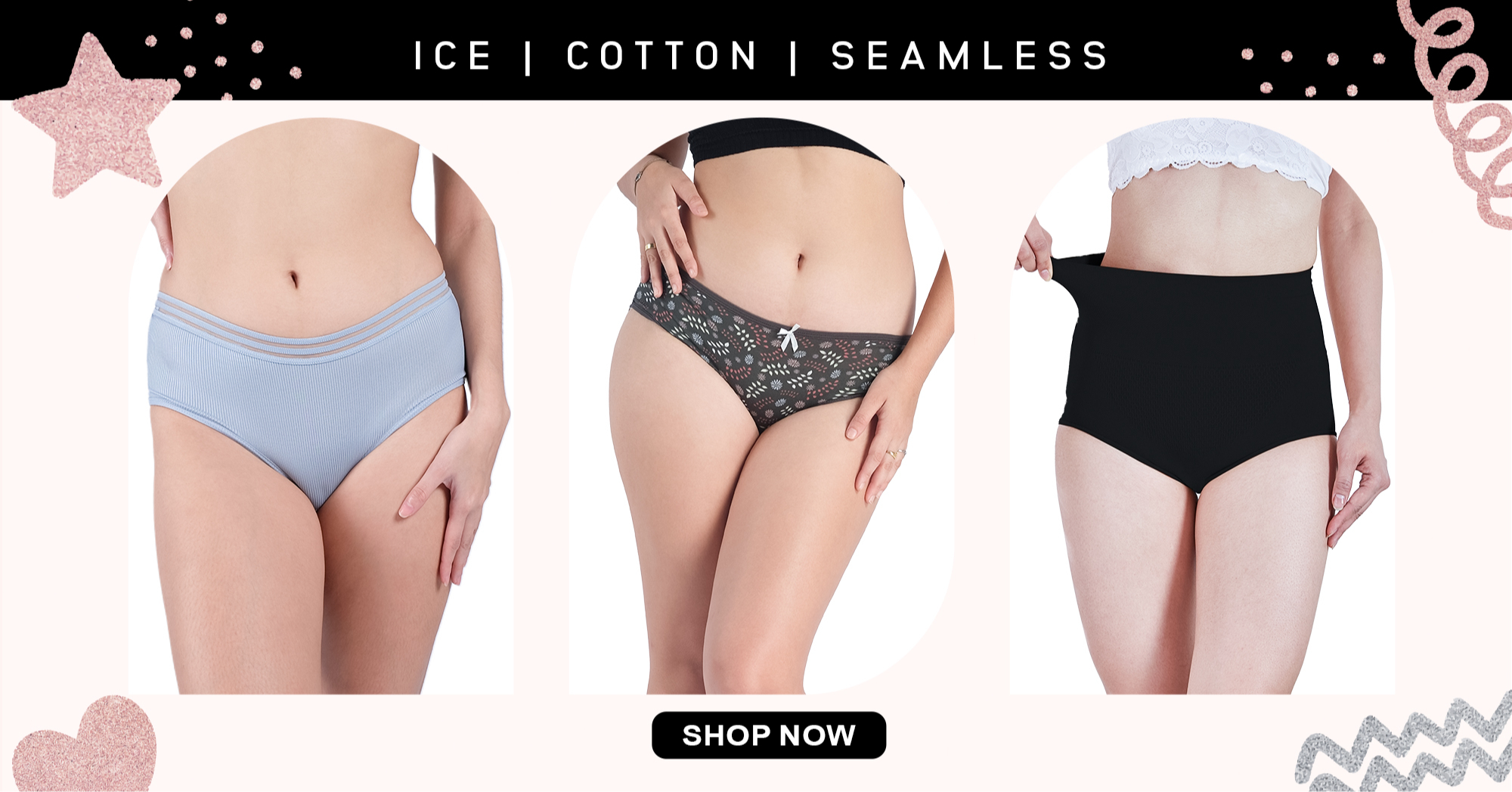 1pc piece) Zeneya Cotton Series Underwear Collection For Women