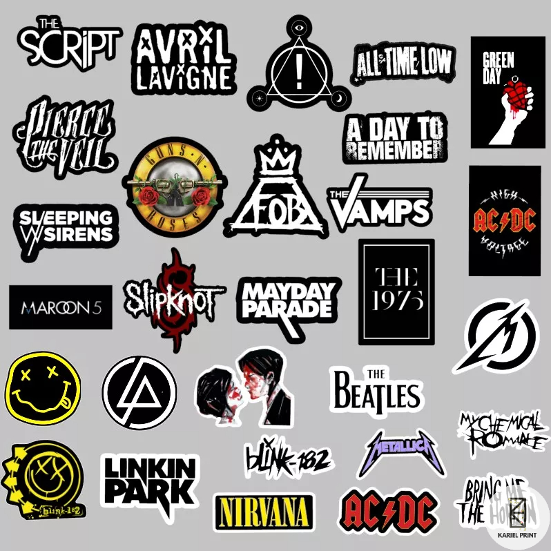 ROCK BAND Stickers