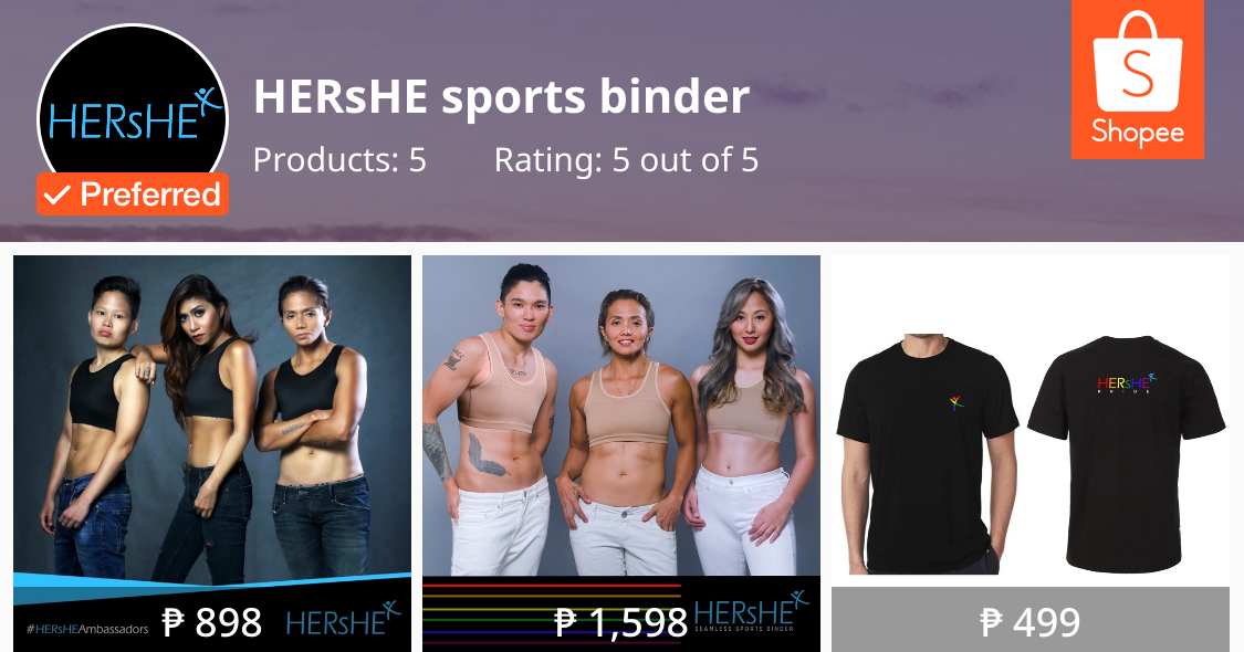 HERsHE sports binder, Online Shop