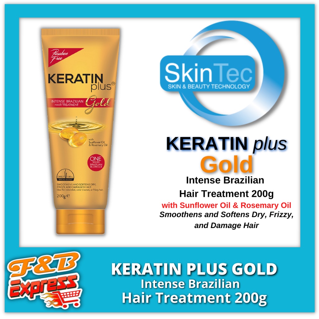 Keratin plus gold clearance intense brazilian hair treatment