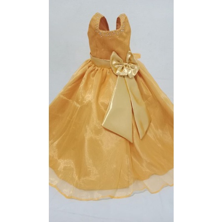 Gold colour dress for hotsell baby girl