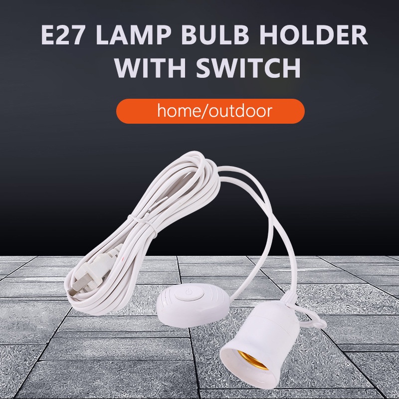 Bulb holder with clearance power cord