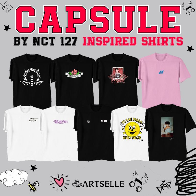 NCT 127 CAPSULE INSPIRED SHIRTS PART 1(ALL. MEMBERS AVAILABLE