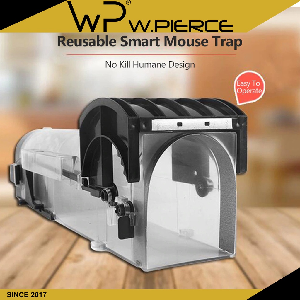 Reusable Plastic Mouse Trap Humane Clear Smart No Kill Rodents