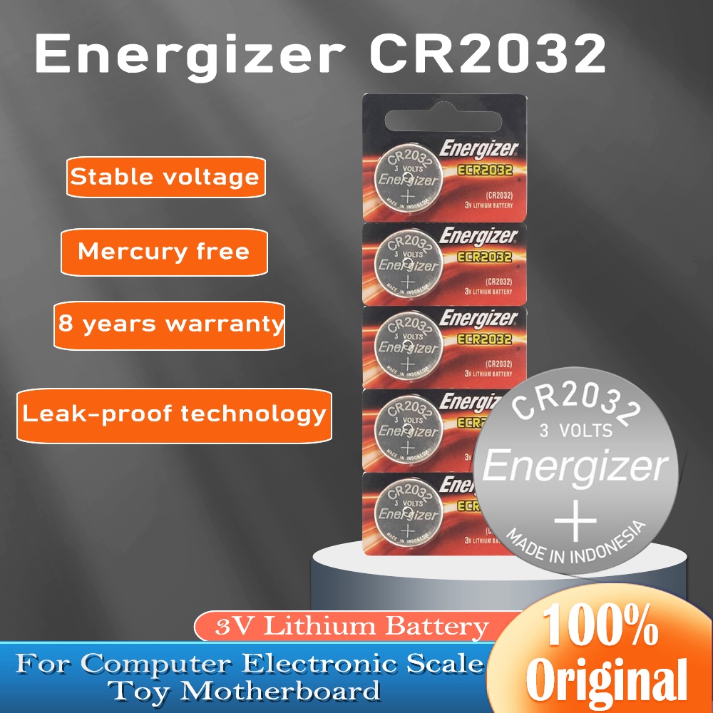 Energizer CR2032 Lithium 3v Coin Cell Button CMOS Battery for Computer  Motherboards