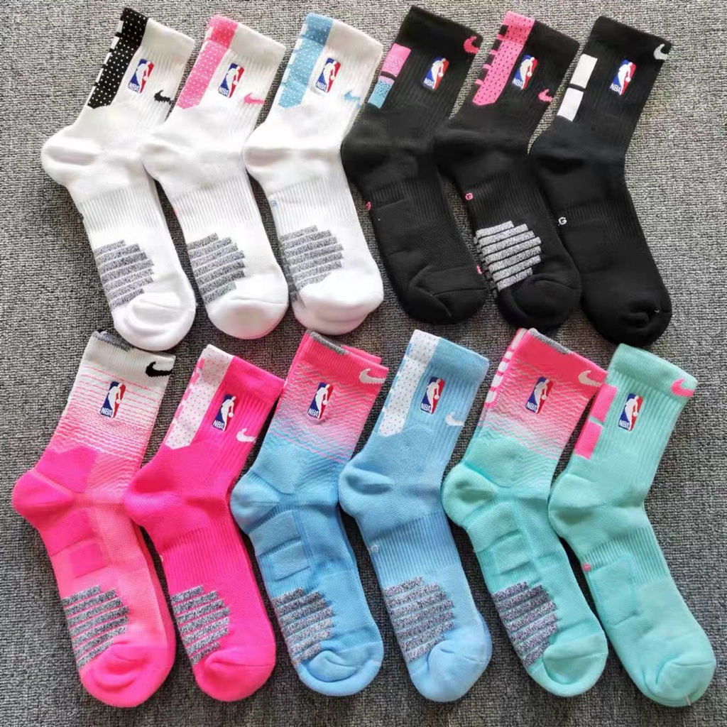 NBA Socks For Men Basketball Socks Long White Black Towel Bottom Sock Elite  Sock | Shopee Philippines