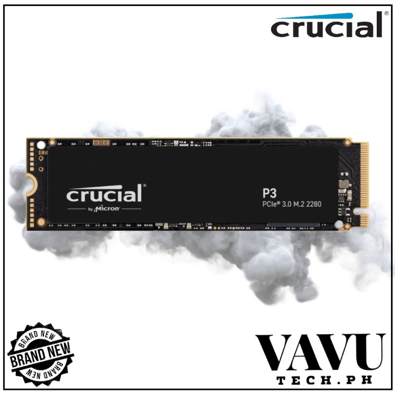 Crucial P3 500 Go SSD M.2 3D NAND NVMe PCIe SATA 3