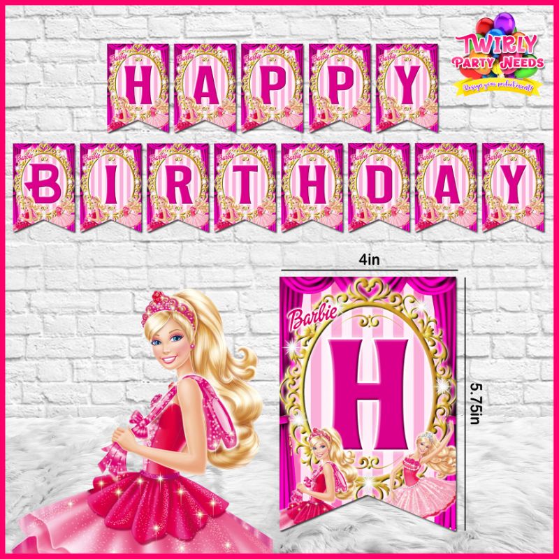 Barbie discount birthday banners