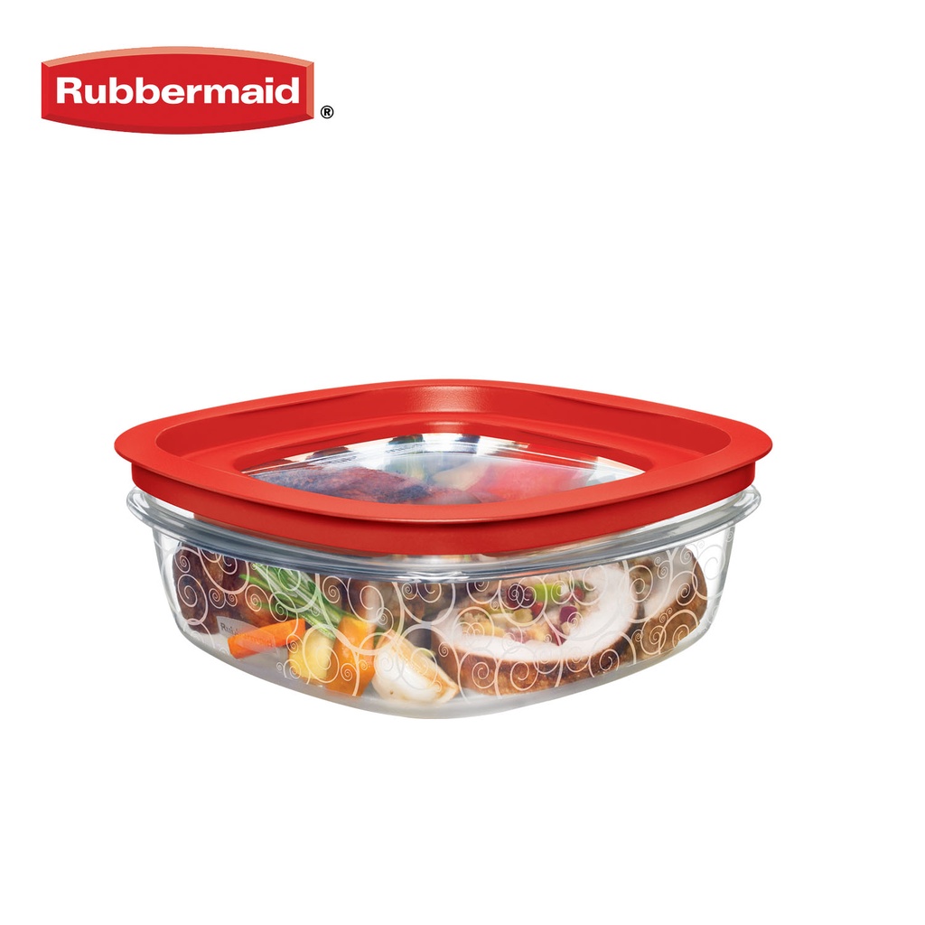 Rubbermaid 7J71 Easy Find Lid Square 9-Cup Food Storage 2 Containers